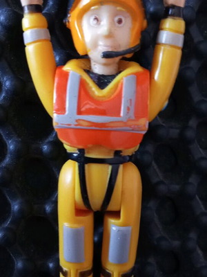 Vintage pilot miniature used, Prisma 2010 toy figure