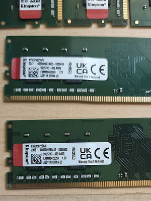 Kingston KVR32N22S6/8 DDR4 8GB RAM modules like new