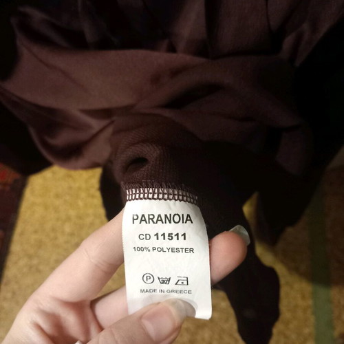 Paranoia satin blouse like new, size S, damask color