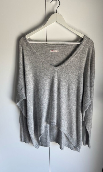 Πλεκτή μπλούζα σε φαρδιά γραμμή BSB Size L