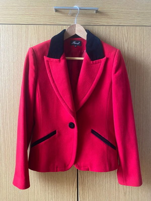 Forel velvet red jacket like new