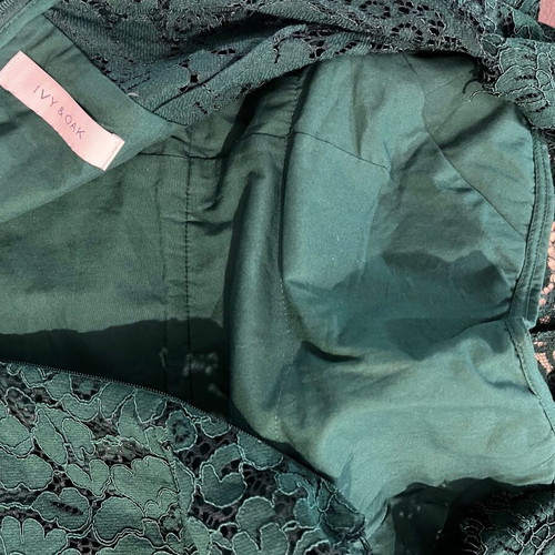 Ivy & Oak dress like new, green, lace