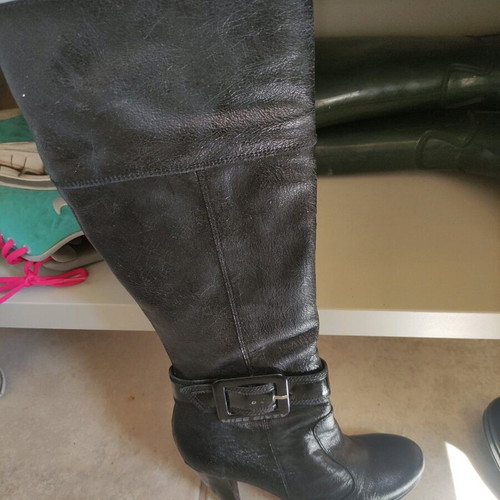 Miss Sixty leather boots like new, black, size 38
