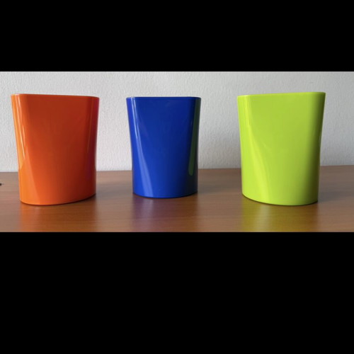 Goomby pencil holder set like new, 3 colors