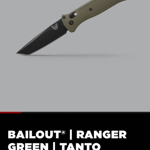 Benchmade 537bk-06 knife like new with grivory handle and stainless steel blade