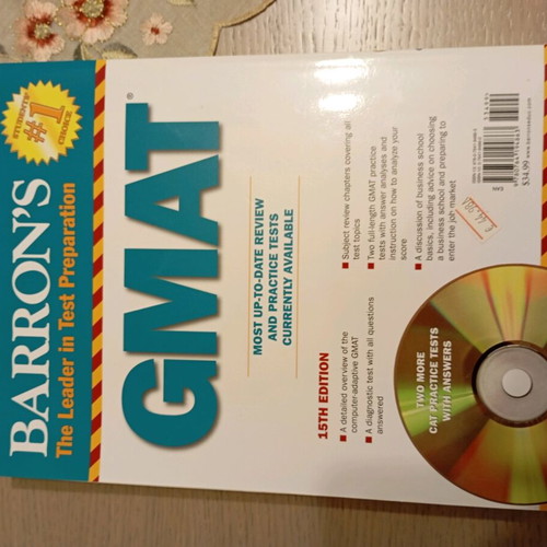 GMAT Barron's Complete Guide Like New