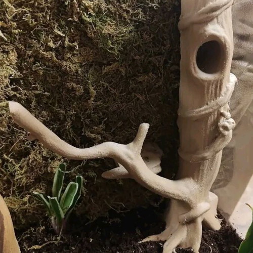 Decorative Terrarium Tree with Hideout for Reptiles