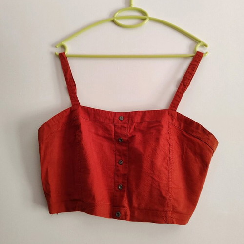 Crop top XL in brick red, like new, Tally Weijl