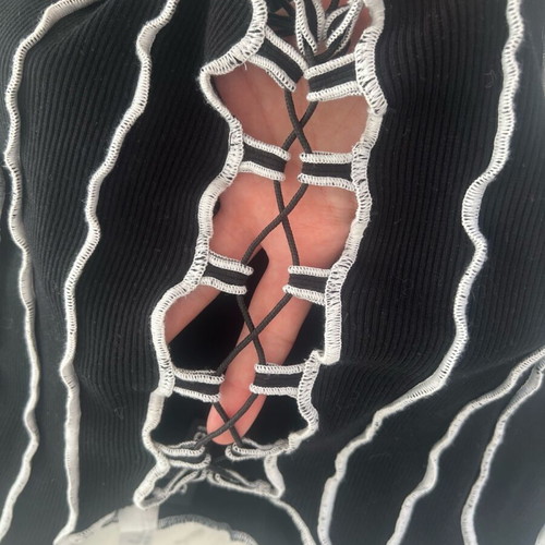 H&M Sexy Short Crop Top like new, Black, Size XS/S