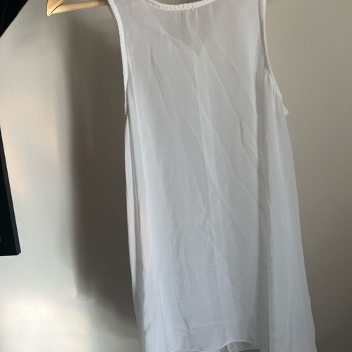 White delicate blouse airy, like new, one size