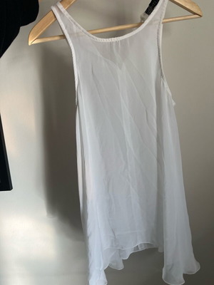White delicate blouse airy, like new, one size