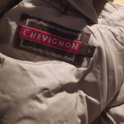 Chevignon women's jacket like new, beige, warm and fluffy, size L