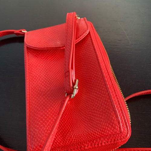 Shoulder bag red wallet used