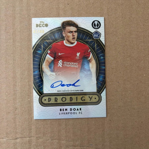 Topps Deco Rookie Ben Doak /49 autograph Liverpool like new