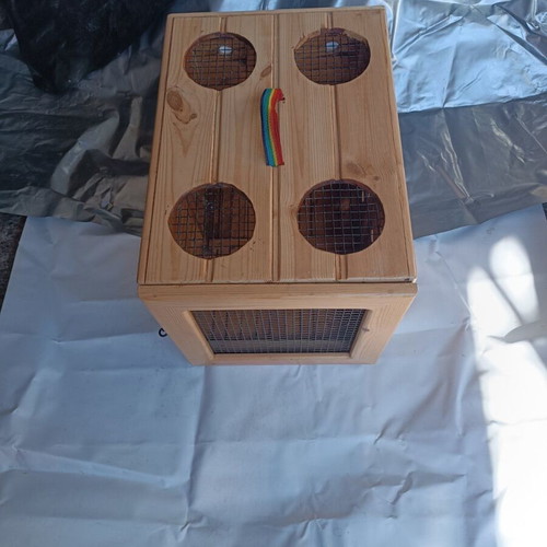 Wooden Dog House BOX new for small breed pets handmade