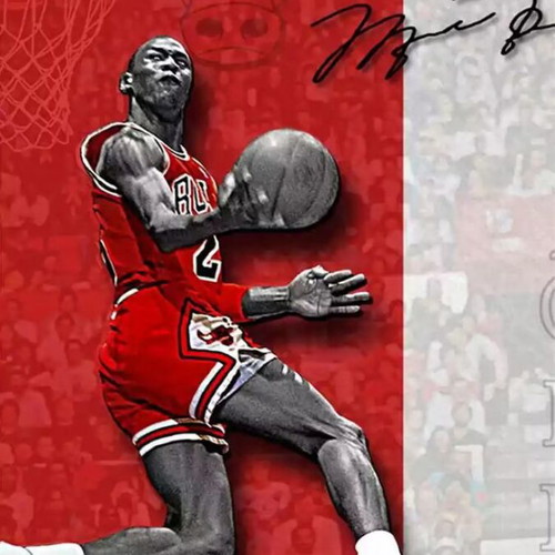 Michael Jordan basketball poster