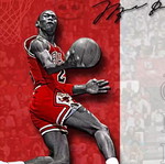 Michael Jordan basketball poster