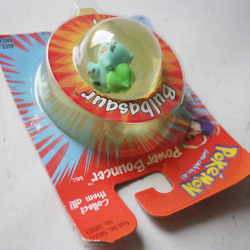 Vintage Pokemon Power Bouncer Bulbasaur #1 Ball Hasbro new, sealed