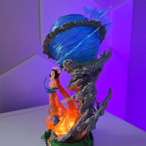 Goku Spirit Bomb statue figure 25cm with RGB light, new