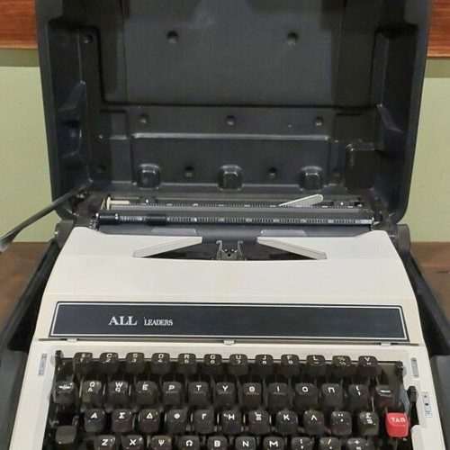 Nakajima All Co Ltd 800 typewriter used with case