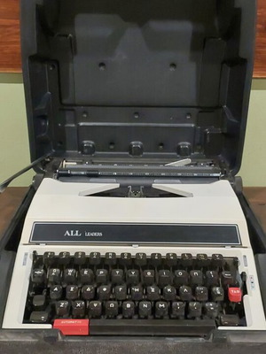 Nakajima All Co Ltd 800 typewriter used with case