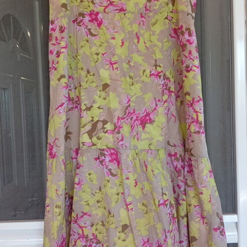 Summer dress Oris size 2XL like new, 100% cotton, ankle length