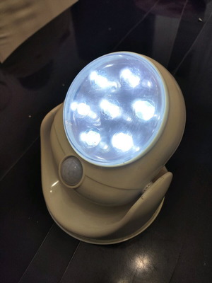 Wireless LED light used with motion sensor