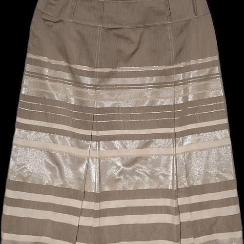 Delmod skirt and jacket set used, gray and beige, size 36-38