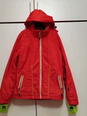 Crivit ski jacket used, red, size M