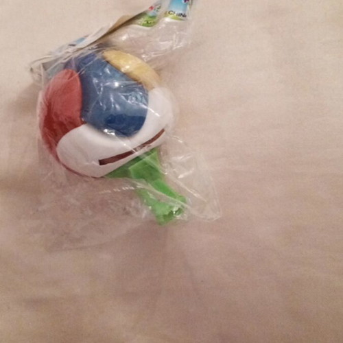 Collectible whistle ball keychain from the 80s, new