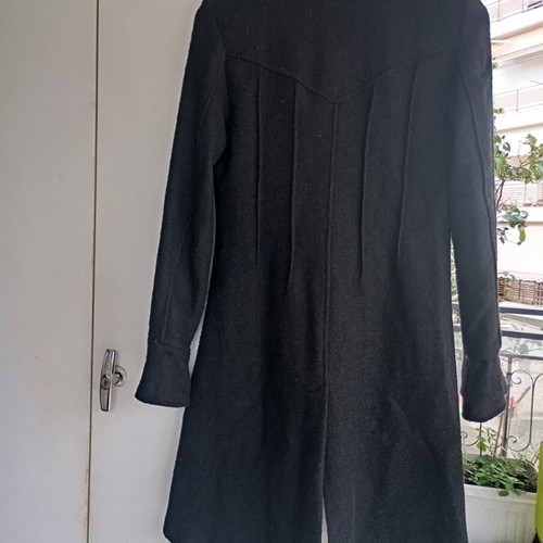 Women's asymmetrical stylish coat like new, black, size M