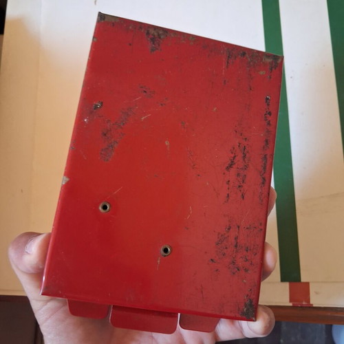 HSS metal drill bit set used, 1–8 mm with metal case