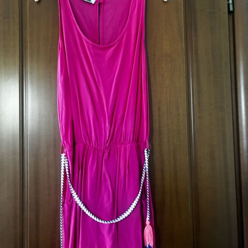 Pink one-piece shorts like new with belt size M