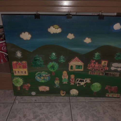 Wooden wall panel with clips