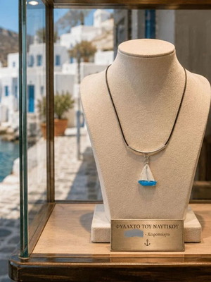Handmade unisex Necklace -the little boat-