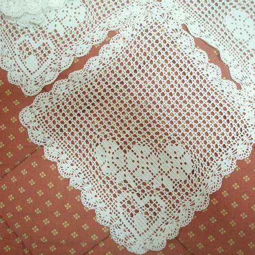 Doilies new, handmade, pack of 10, white color