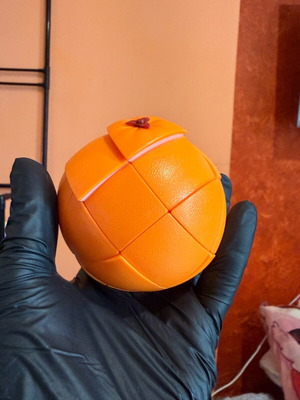 3D Orange Puzzle like new, anti-stress mystery