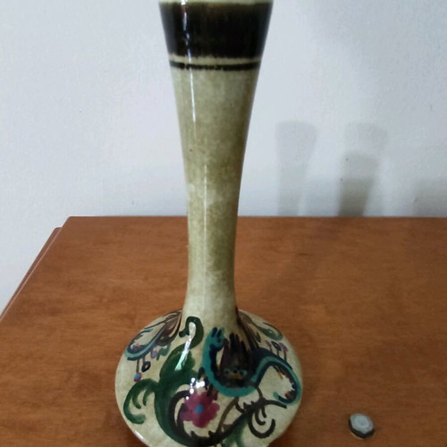 Ceramic vase KERAMIKOS like new with artist signature