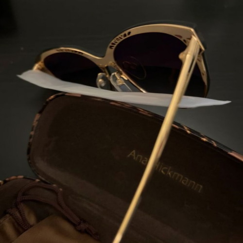 Ana Hickmann AH 3170 04A sunglasses new, brown and gold mask style