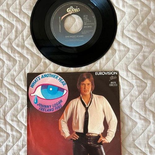 Johnny Logan What's Another Year 7" 45rpm vinyl single like new