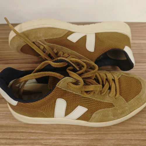 Veja sneakers size 37 used, brown beige suede mesh