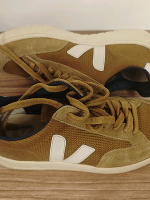 Veja sneakers size 37 used, brown beige suede mesh