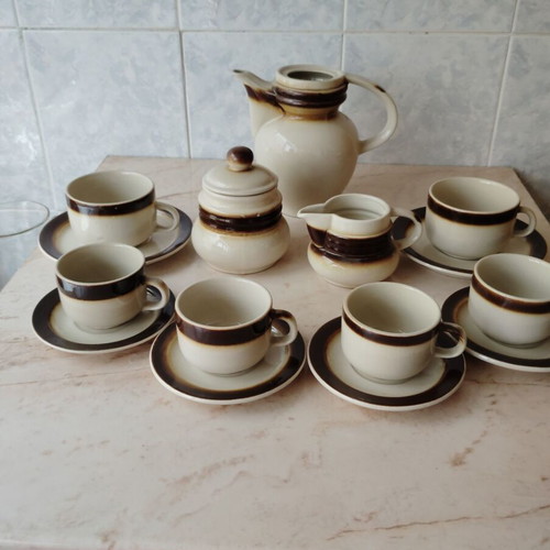 Bulgarian coffee set from the 80s used