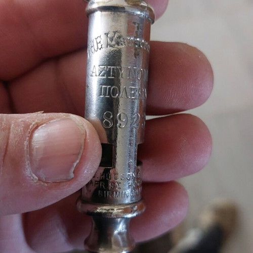 City police whistle used, rare