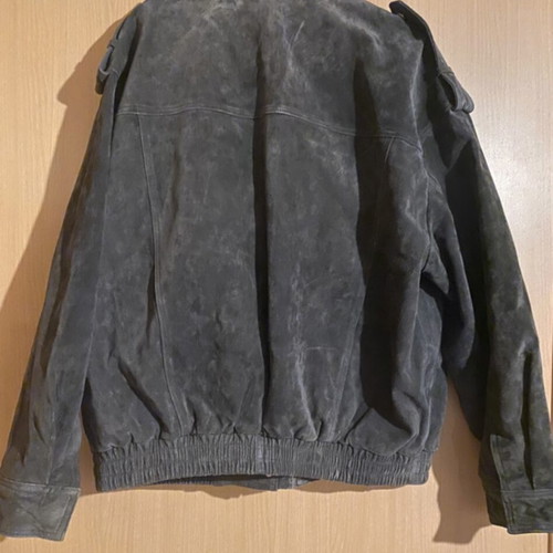 Zara leather 100% suede jacket new, grey, size M