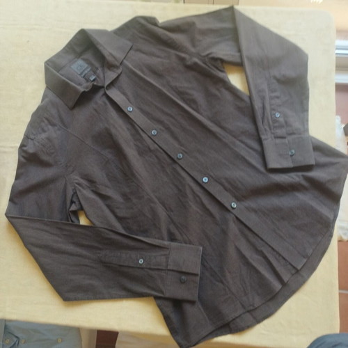 Calvin Klein slim fit shirt, brown, size L