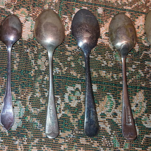 Old spoons used with markings