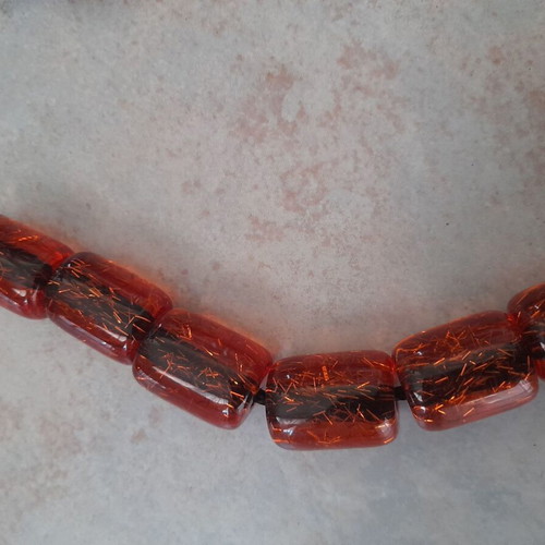 Komboloi with Large Orange Beads and Black Tassel like new