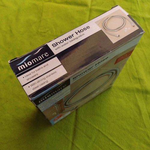 Miomare shower hose 2m new with water-saving valve
