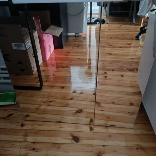 Bathroom cabinet with light and mirror like new